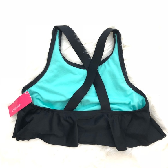 NWT Xhilaration Embroidered Racerback Swim Top - Picture 5 of 6